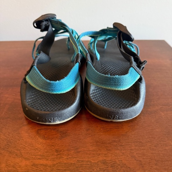 Chaco Women's Sandals with Double Turquoise Straps - Picture 4 of 7